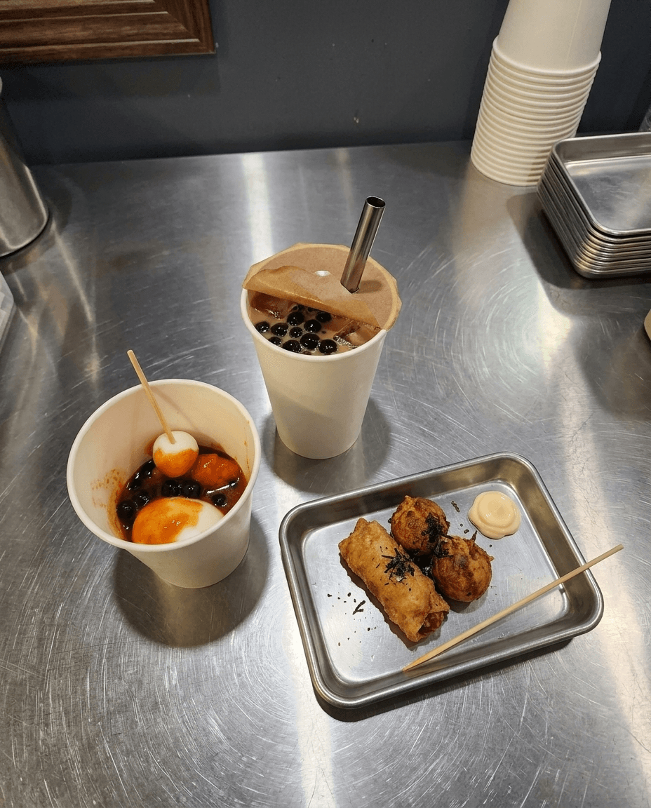 On the counter at Ding Tea Seattle